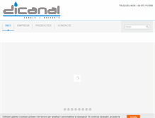 Tablet Screenshot of dicanal.com